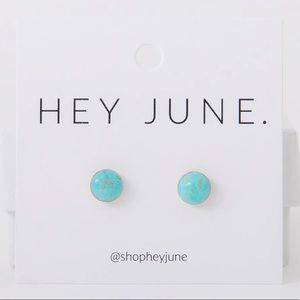 Hey June turquoise stud earrings